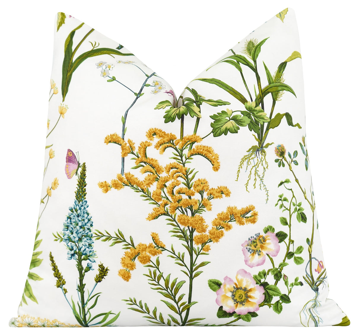 Staffordshire Honeydew Green Floral Pillow Land of Pillows