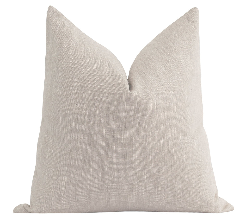 Beige Linen Pillow - Land of Pillows