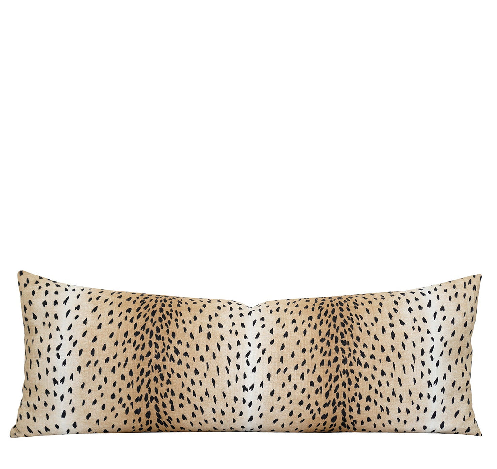 Extra Long Lumbar Black Antelope Pillow - Land of Pillows