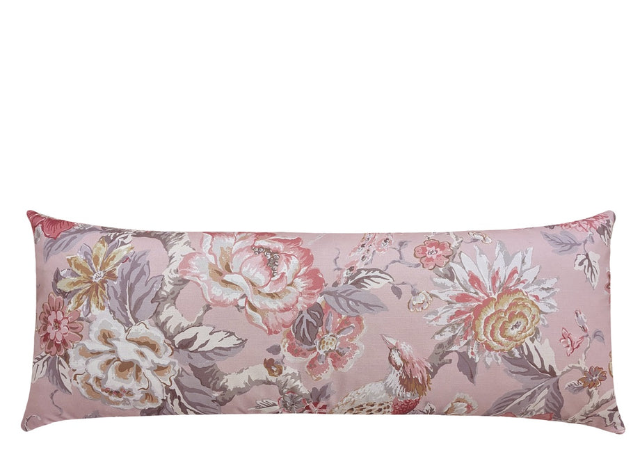 Conover Blush Pink Lumbar Floral Pillow Land of Pillows