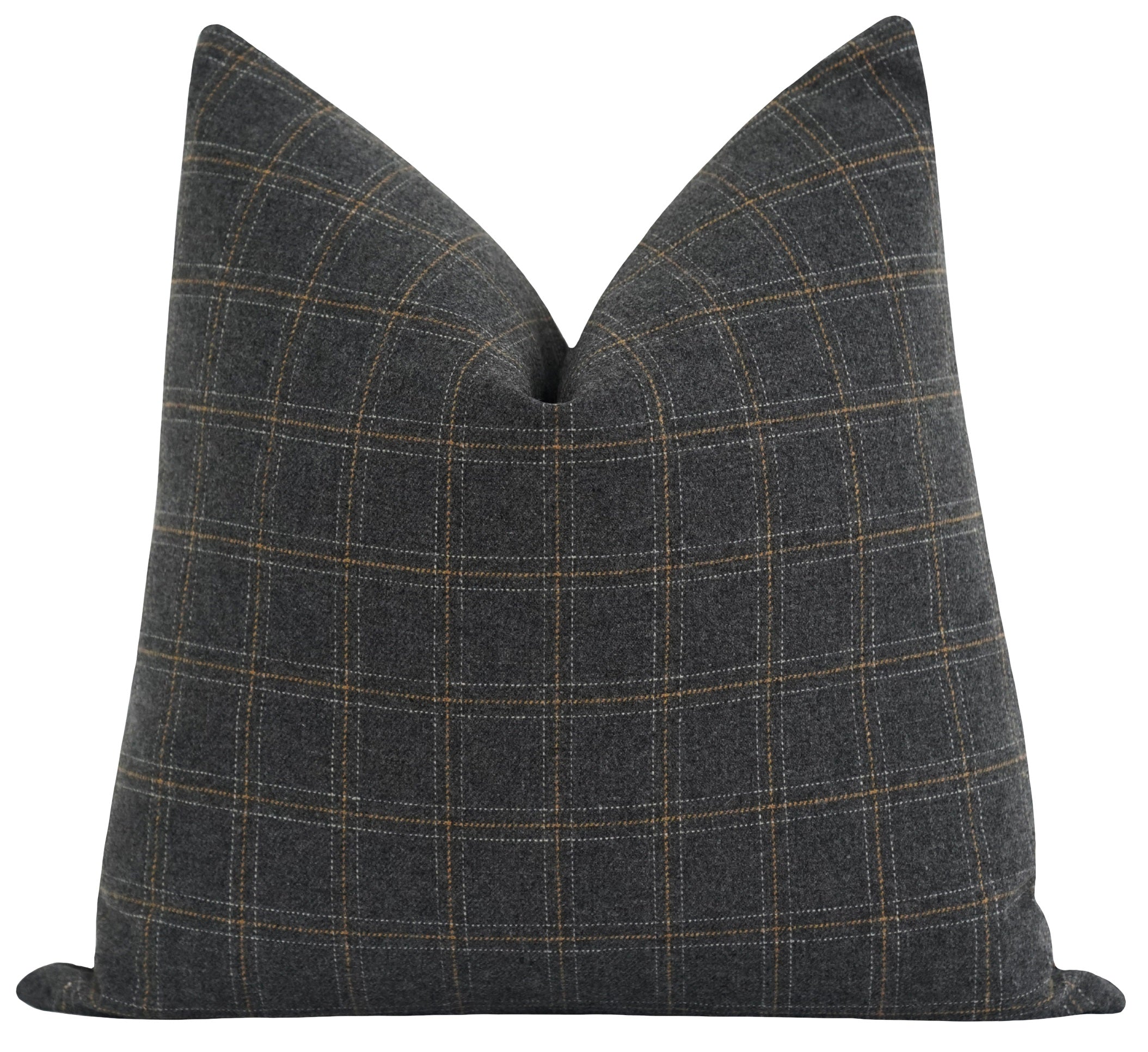 Wendover Charcoal Grey Plaid Pillow – Land of Pillows