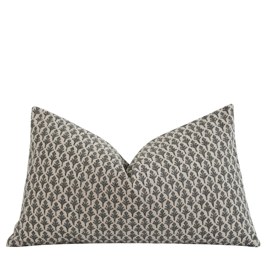 Charcoal grey hot sale lumbar pillow