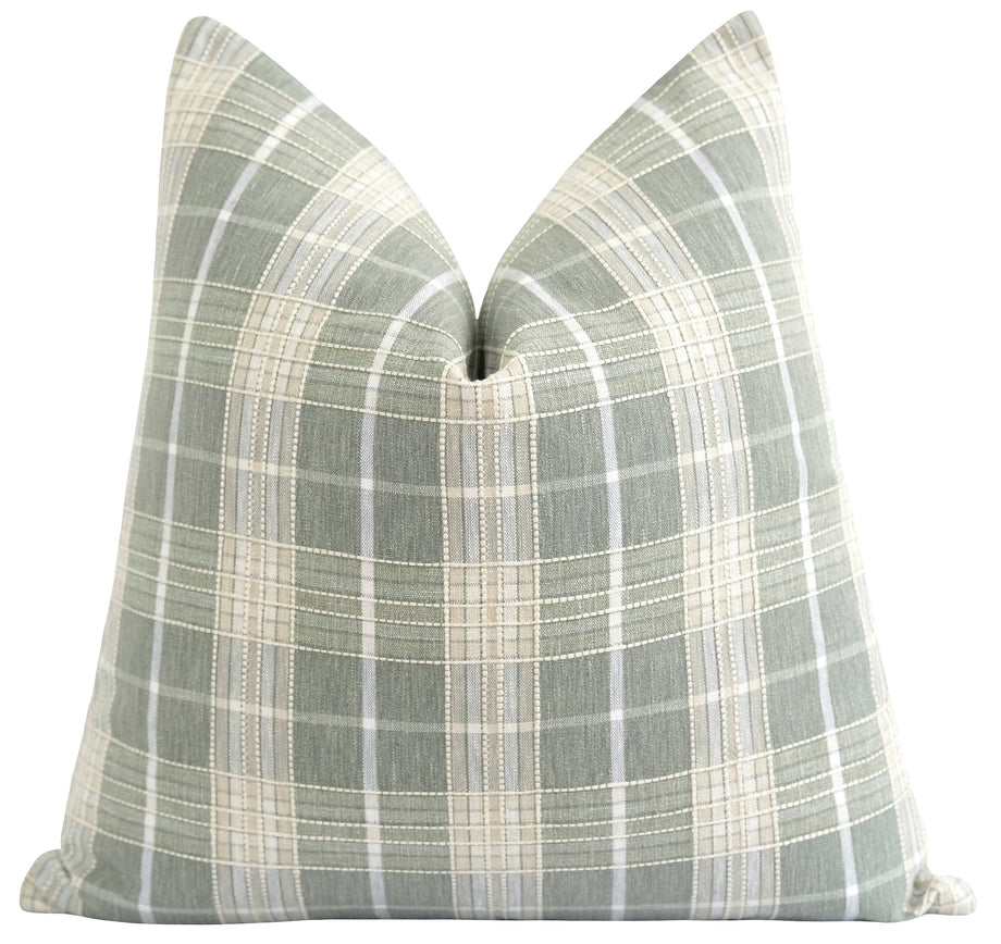 Green plaid pillow covers hotsell