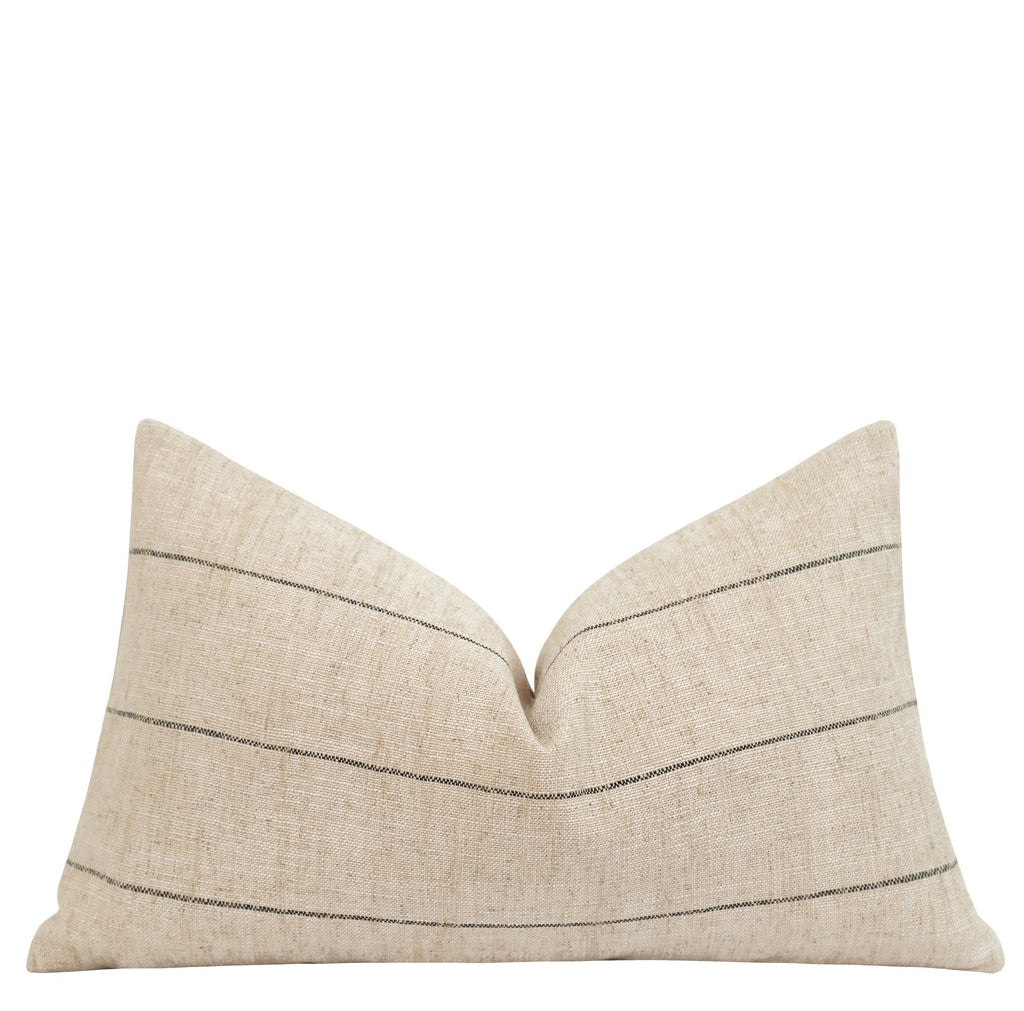 Rockville Jute Woven Stripe Pillow - Land of Pillows