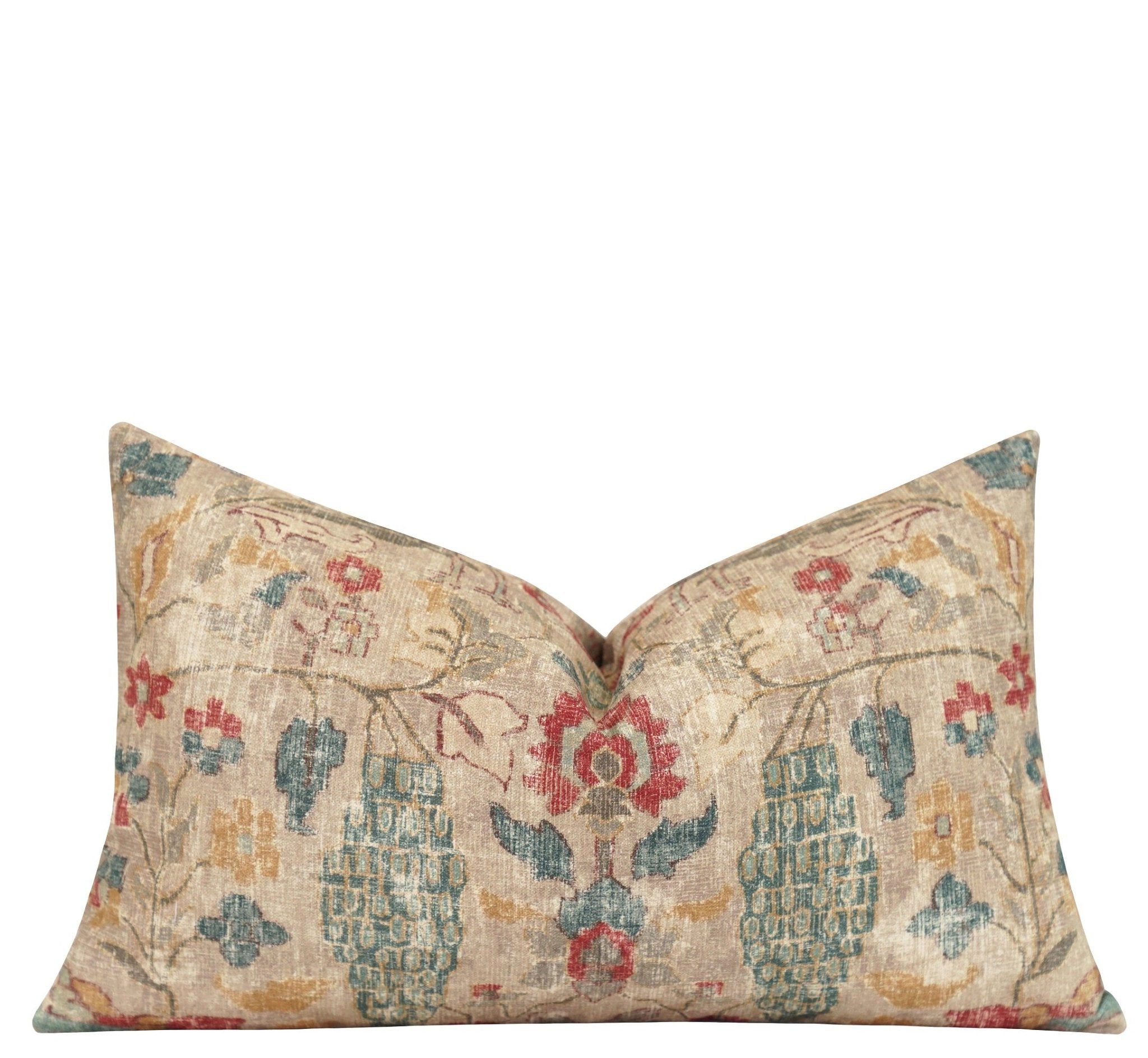 Lumbar Pillow Red Yellow And Blue Throw Pillows Turkish Modoc