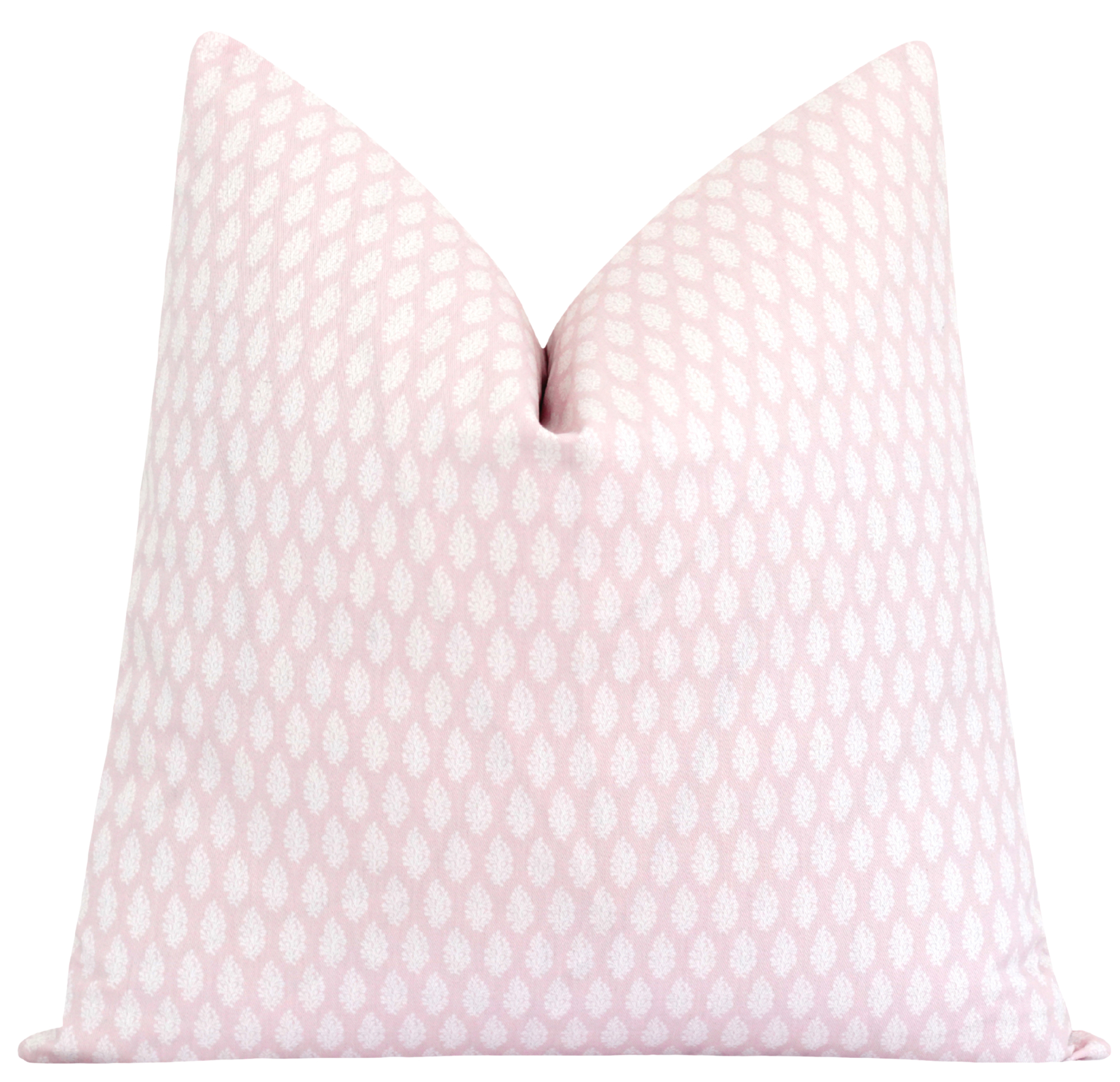 Westgate Soft Pink Leaf Throw Pillow