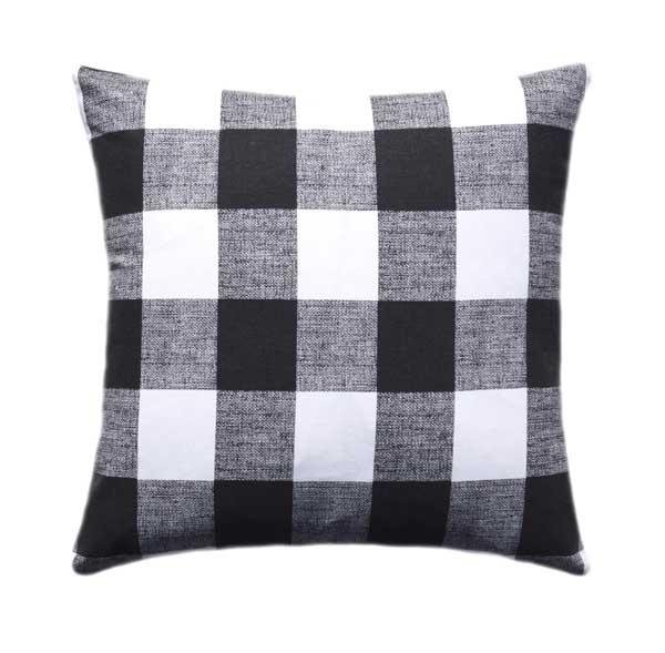 Black Buffalo Check Plaid Pillow - Land of Pillows
