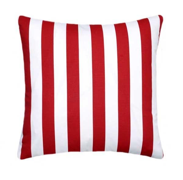 Canopy Lipstick Red Stripe Pillow - Land of Pillows