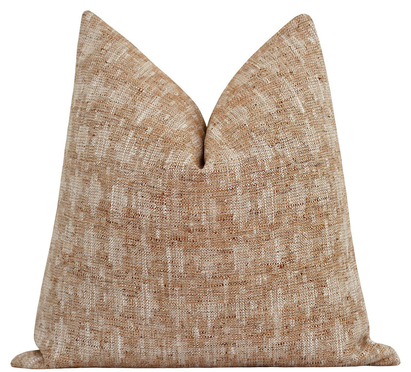 Cognac Ikat, Charcoal Stripe & Teak Bird Floral Pillow Set – Land of ...