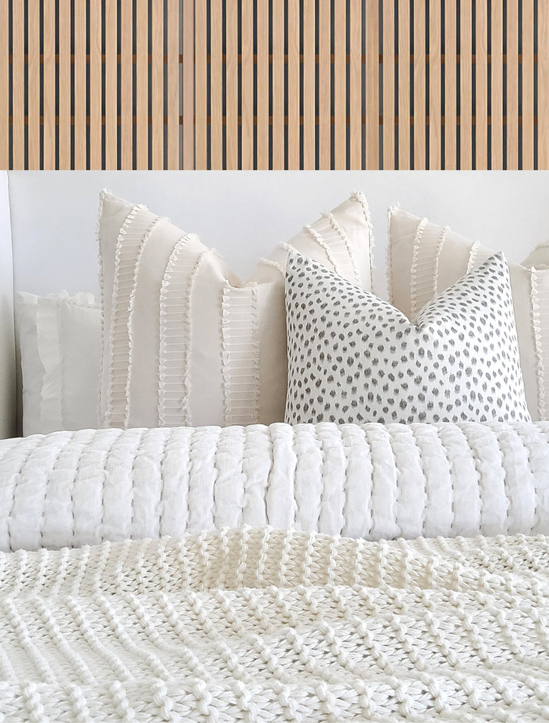 Colfax Grey Leopard Pillow - Land of Pillows