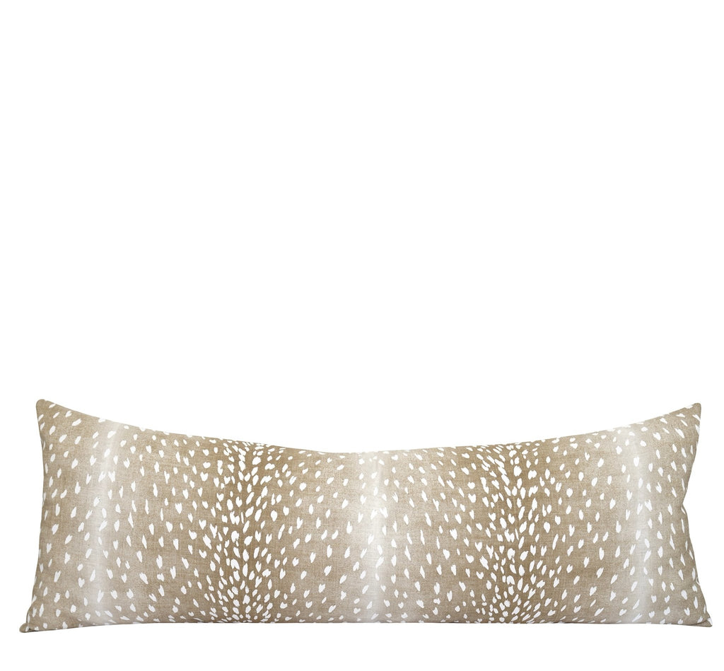 Extra Long Lumbar Fawn Antelope Pillow - Land of Pillows