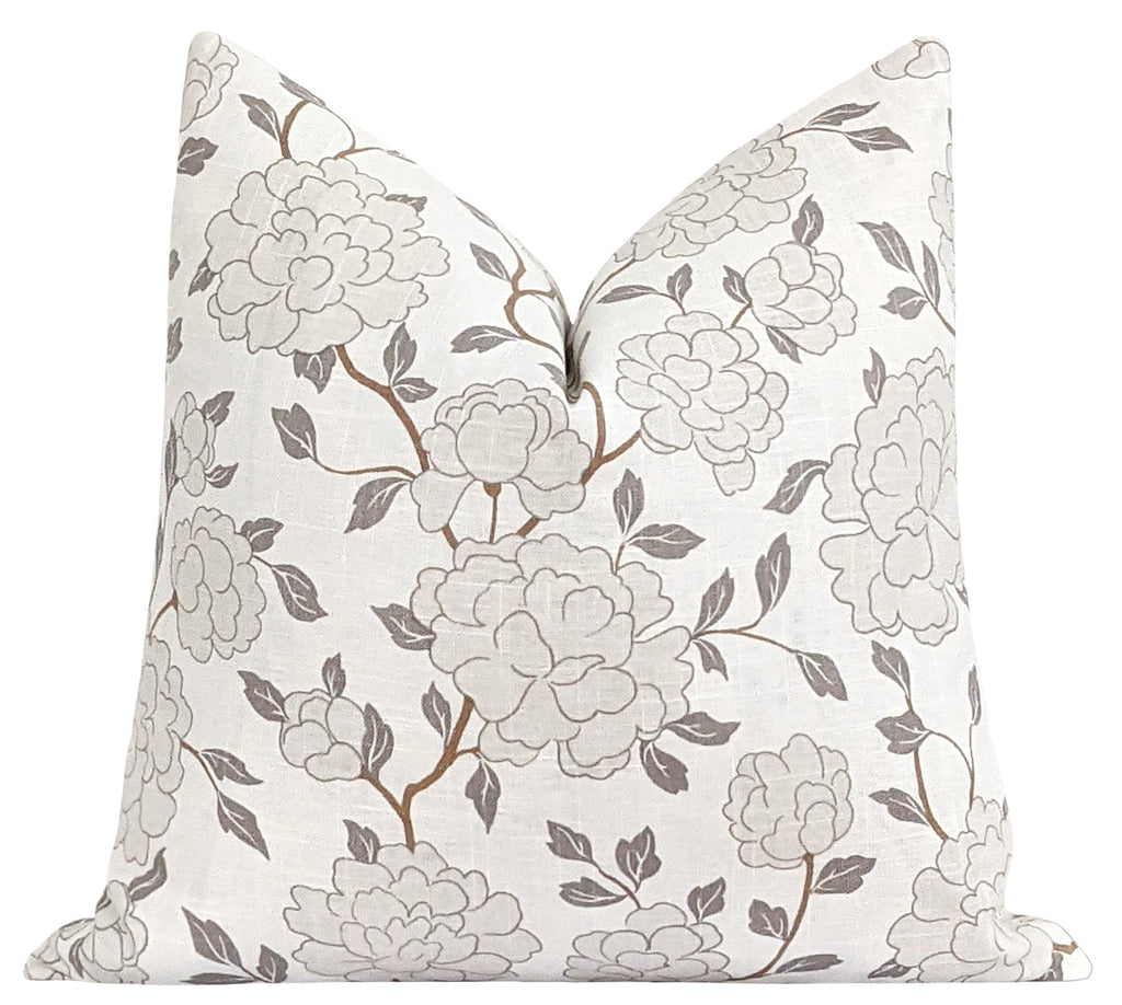 Hoxie Quartz Floral Throw Pillow - Land of Pillows