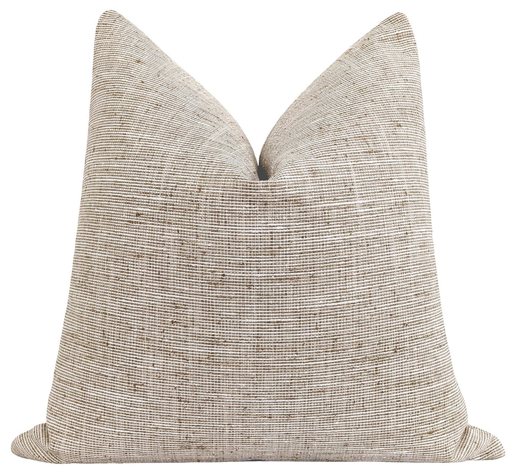 Ridgeville Natural Woven Pillow - Land of Pillows