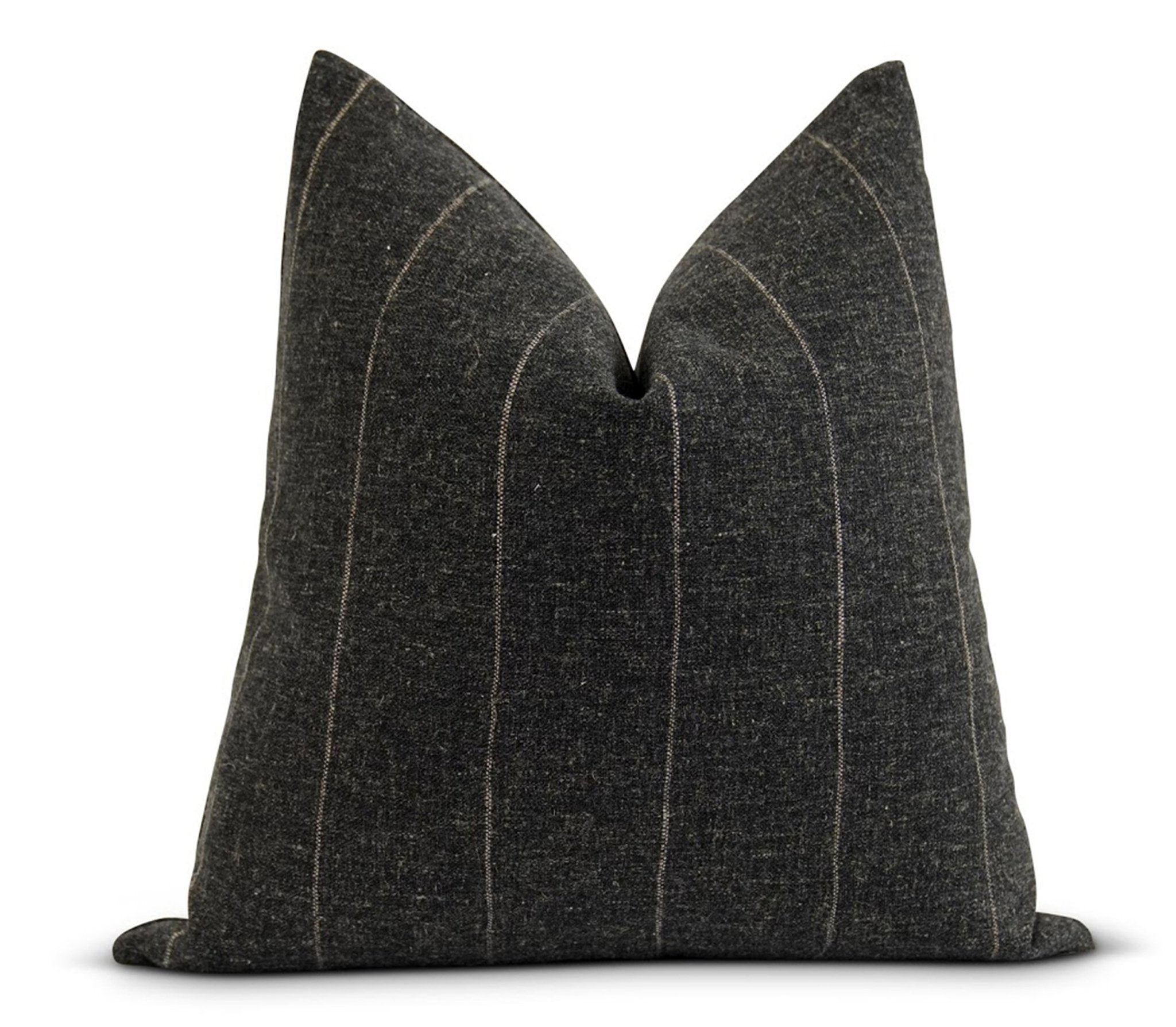 Rockville Charcoal Woven Stripe Pillow – Land of Pillows